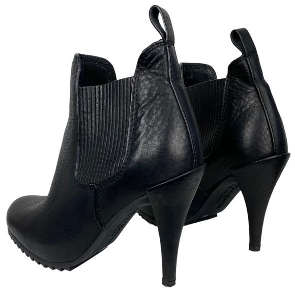 Pedro Garcia Yoad Justine Heeled Chelsea Boots Booties in Black Leather, Size 8 - Picture 4 of 14